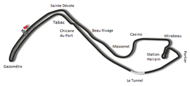 Plan du circuit de Monaco